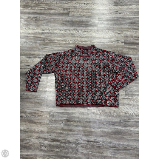 Sweater By Maeve In Blue & Red, Size: M