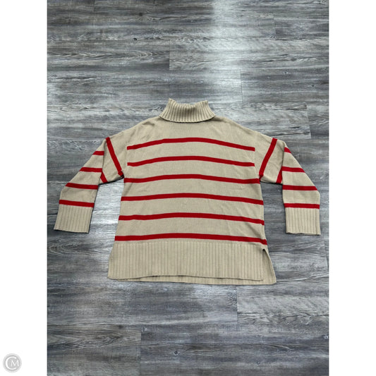 Sweater By Old Navy In Red & Tan, Size: L