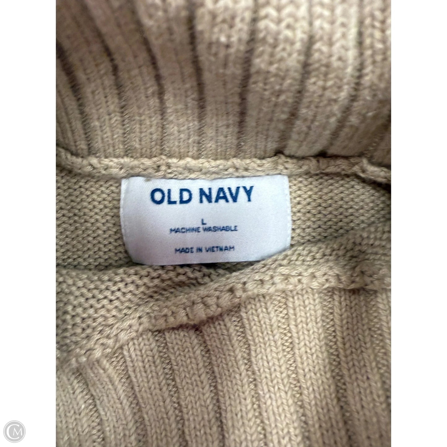 Sweater By Old Navy In Red & Tan, Size: L