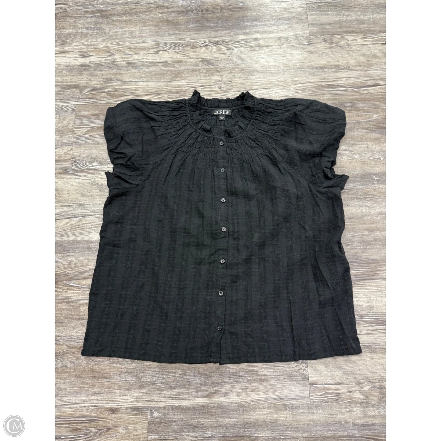 Top Short Sleeve By J. Crew In Black, Size: L