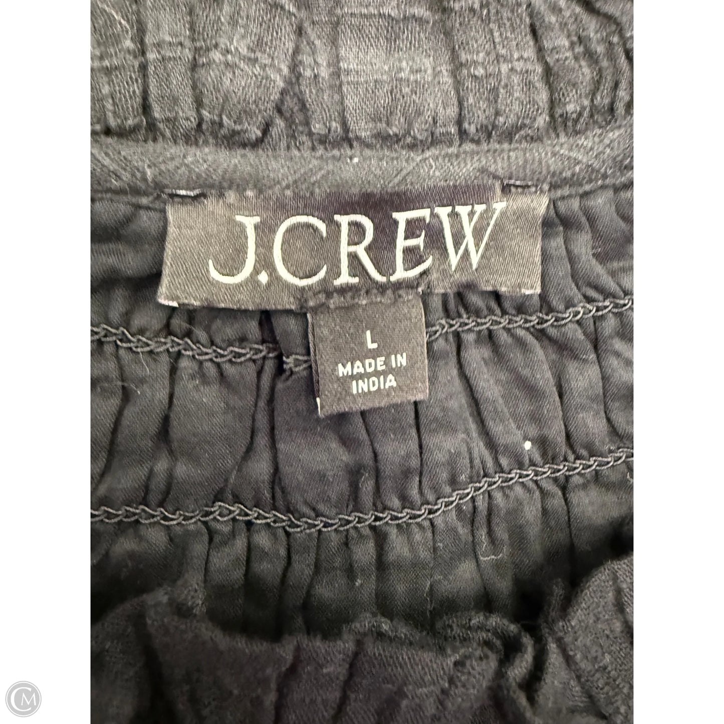 Top Short Sleeve By J. Crew In Black, Size: L