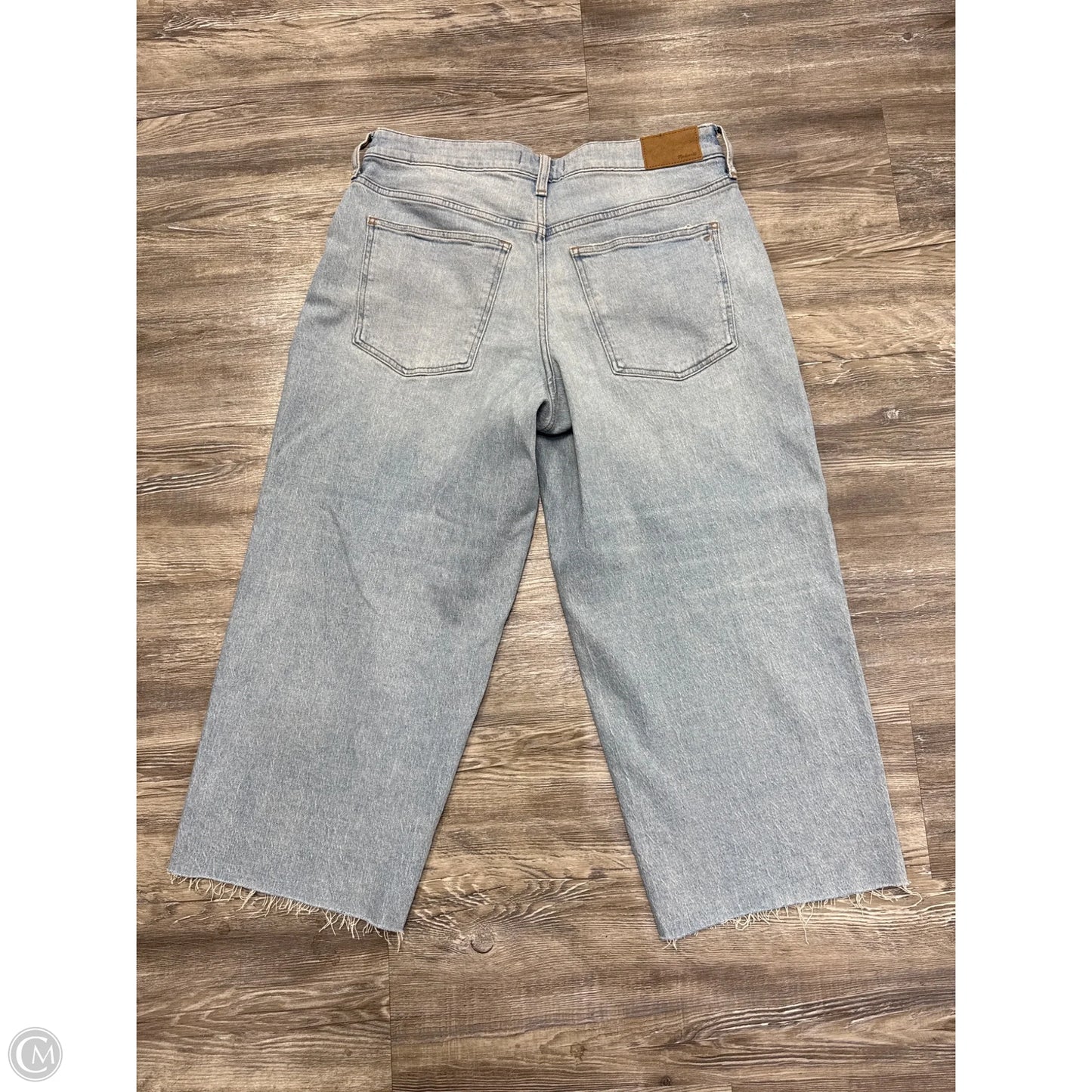 Jeans Wide Leg By Madewell In Blue Denim, Size: 12p