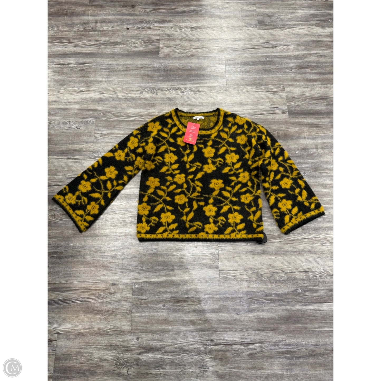 Sweater By Willow & Clay In Grey & Yellow, Size: S