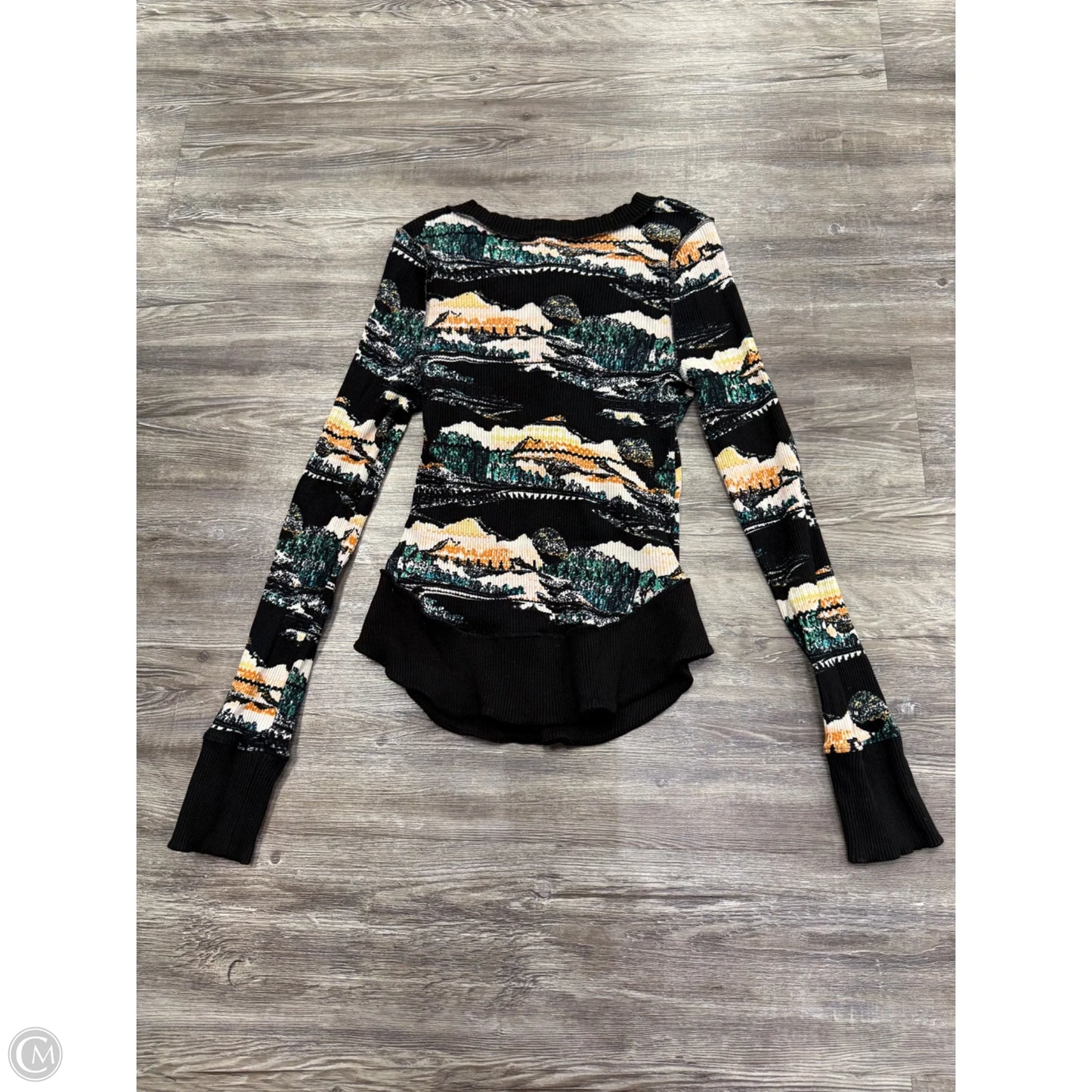 Top Long Sleeve By Free People In Multi-colored, Size: L