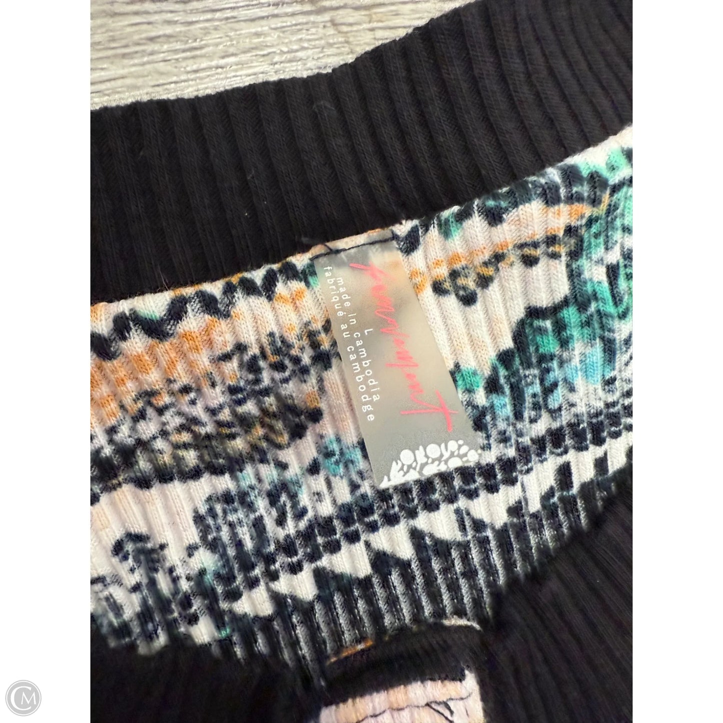 Top Long Sleeve By Free People In Multi-colored, Size: L