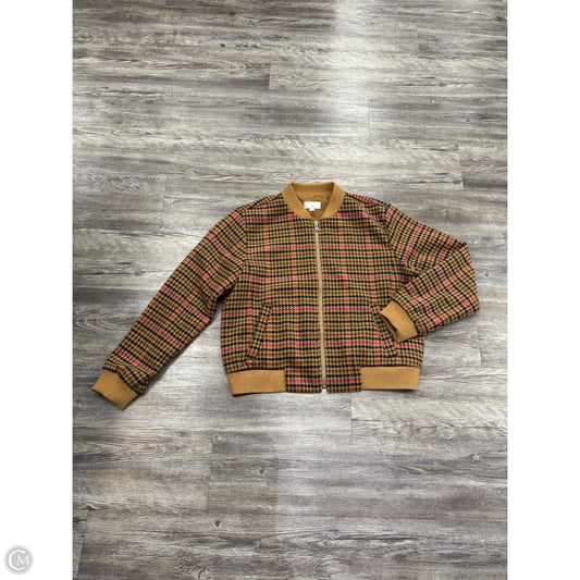 Jacket Moto By Loft In Pink & Tan, Size: M