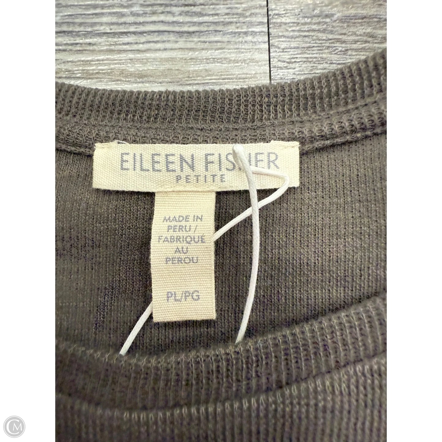 Top Short Sleeve By Eileen Fisher In Taupe, Size: Lp