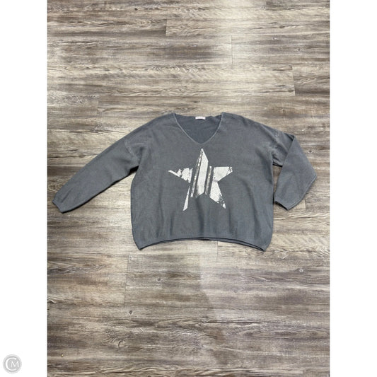 Sweater By Made in Italy In Grey & Silver, Size: M