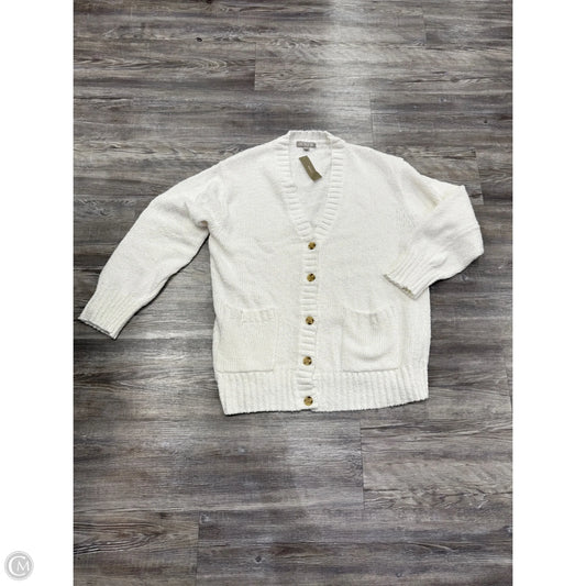 Sweater Cardigan By J. Crew In White, Size: M