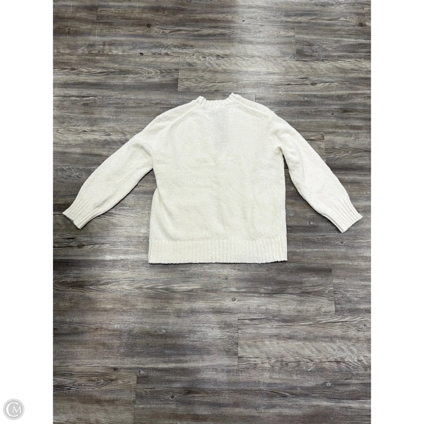 Sweater Cardigan By J. Crew In White, Size: M