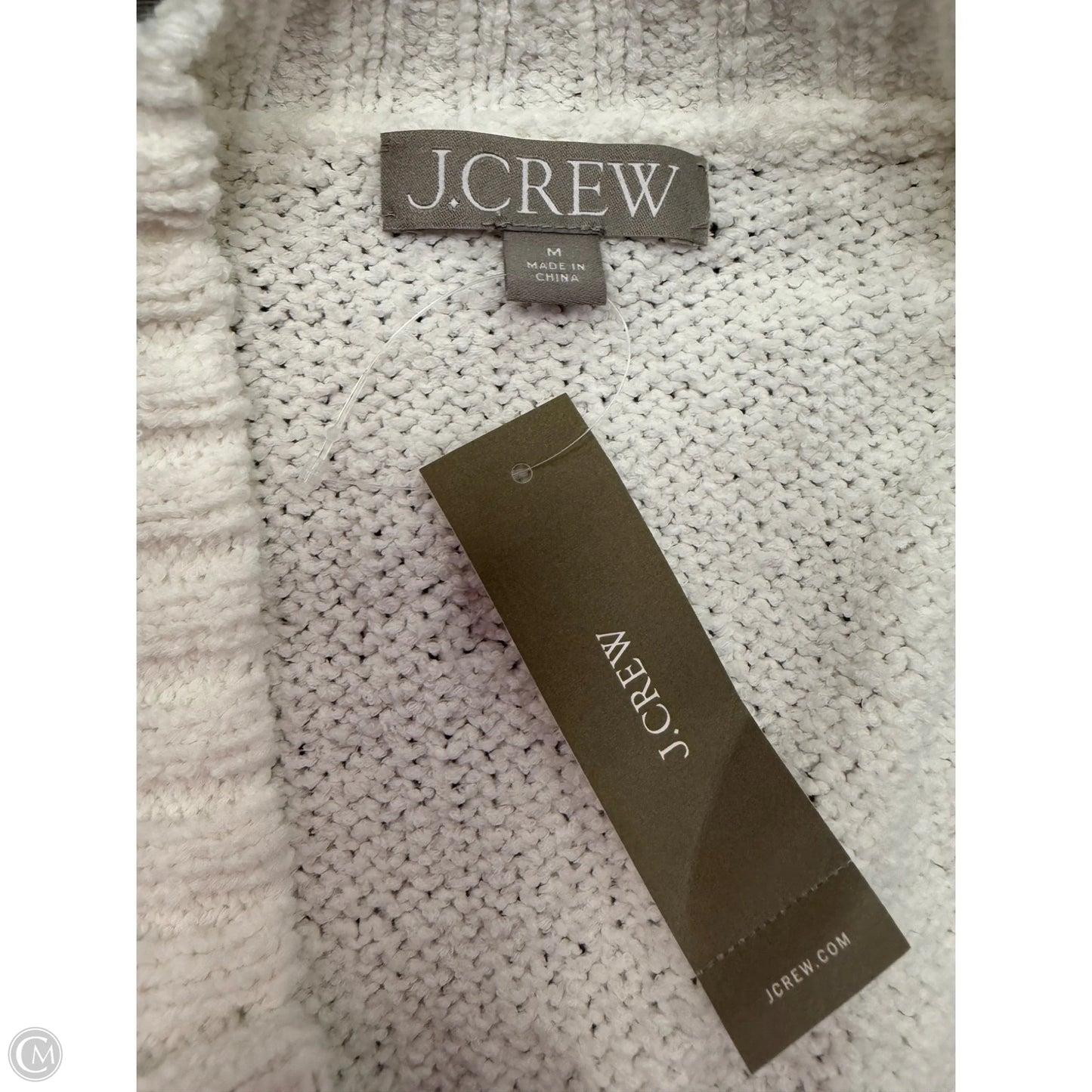 Sweater Cardigan By J. Crew In White, Size: M