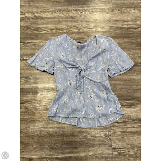 Top Short Sleeve Basic By Abercrombie And Fitch In Blue, Size: M