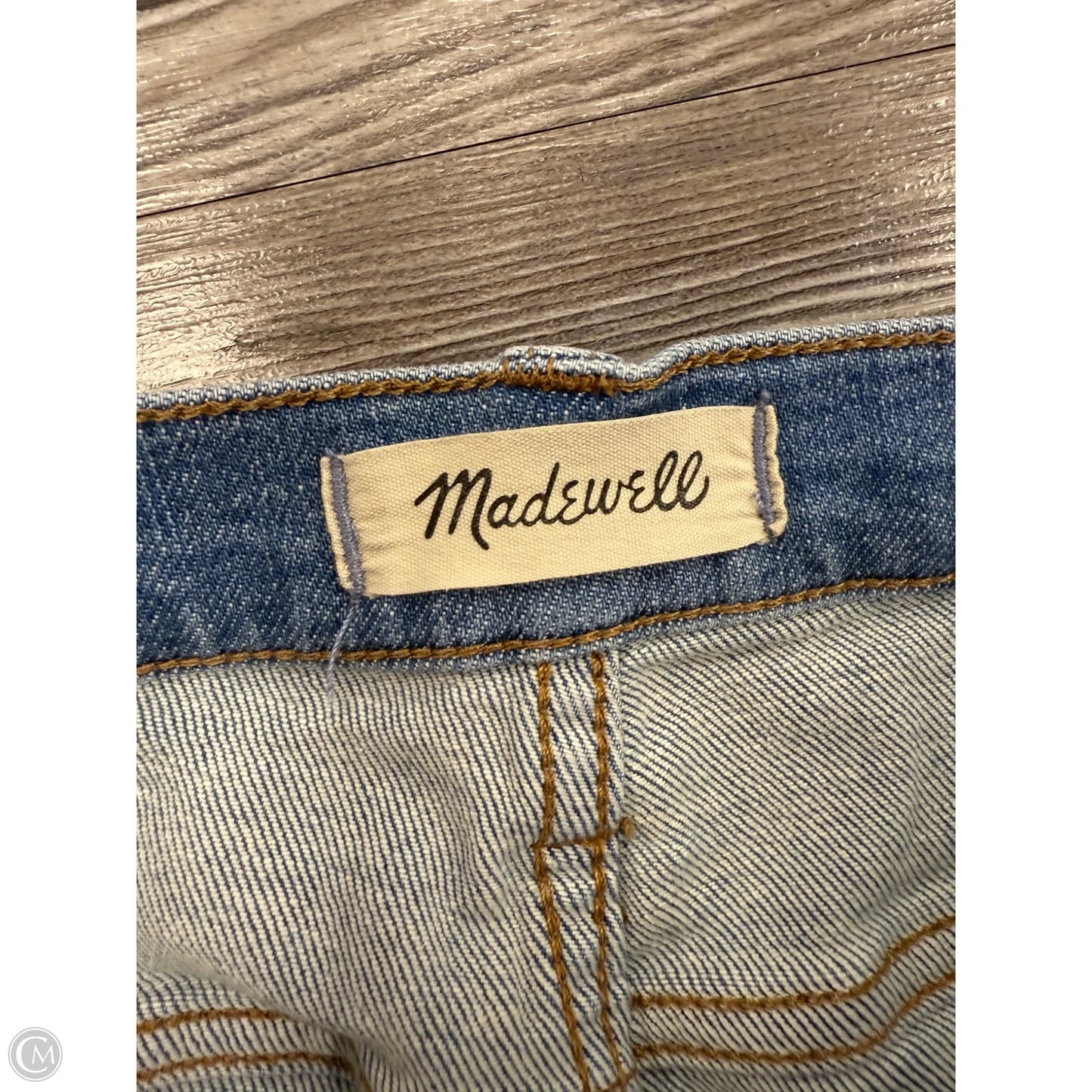 Jeans Straight By Madewell In Blue Denim, Size: 8