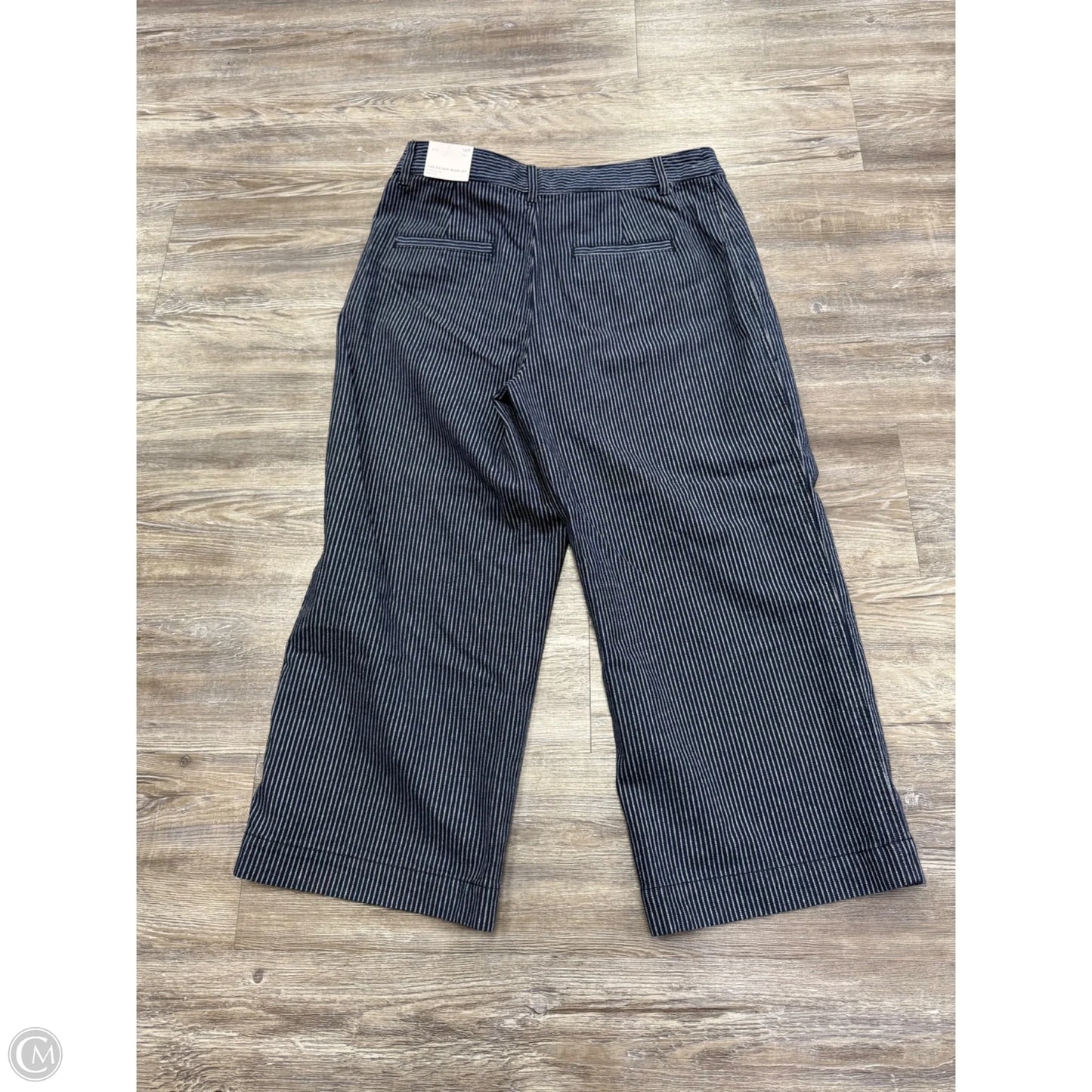 Pants Wide Leg By Loft In Blue & Cream, Size: 12p