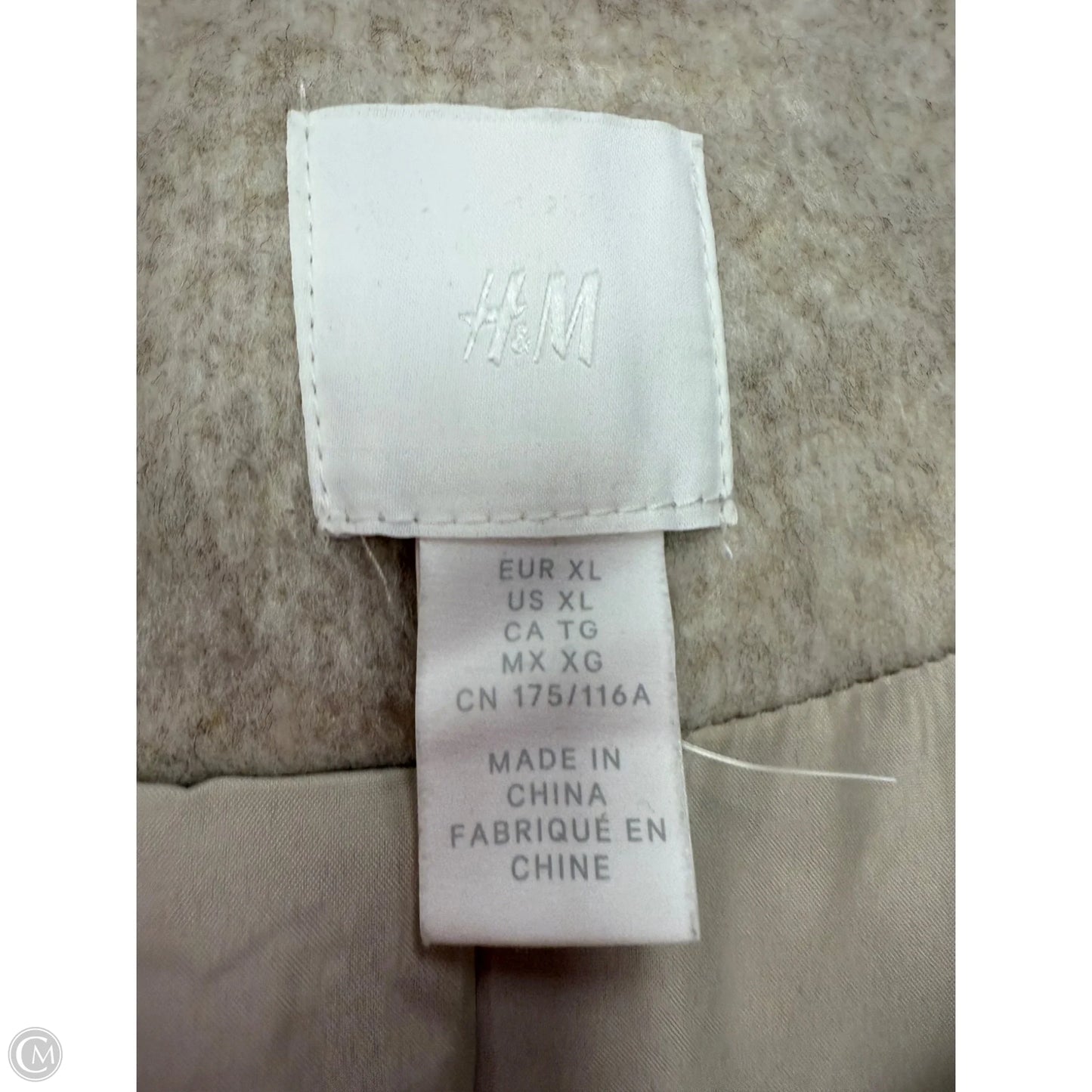 Coat Other By H&m In Tan, Size: Xl