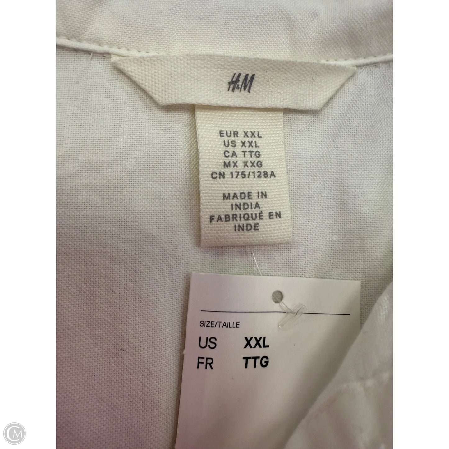 Top Long Sleeve By H&m In Cream, Size: Xxl