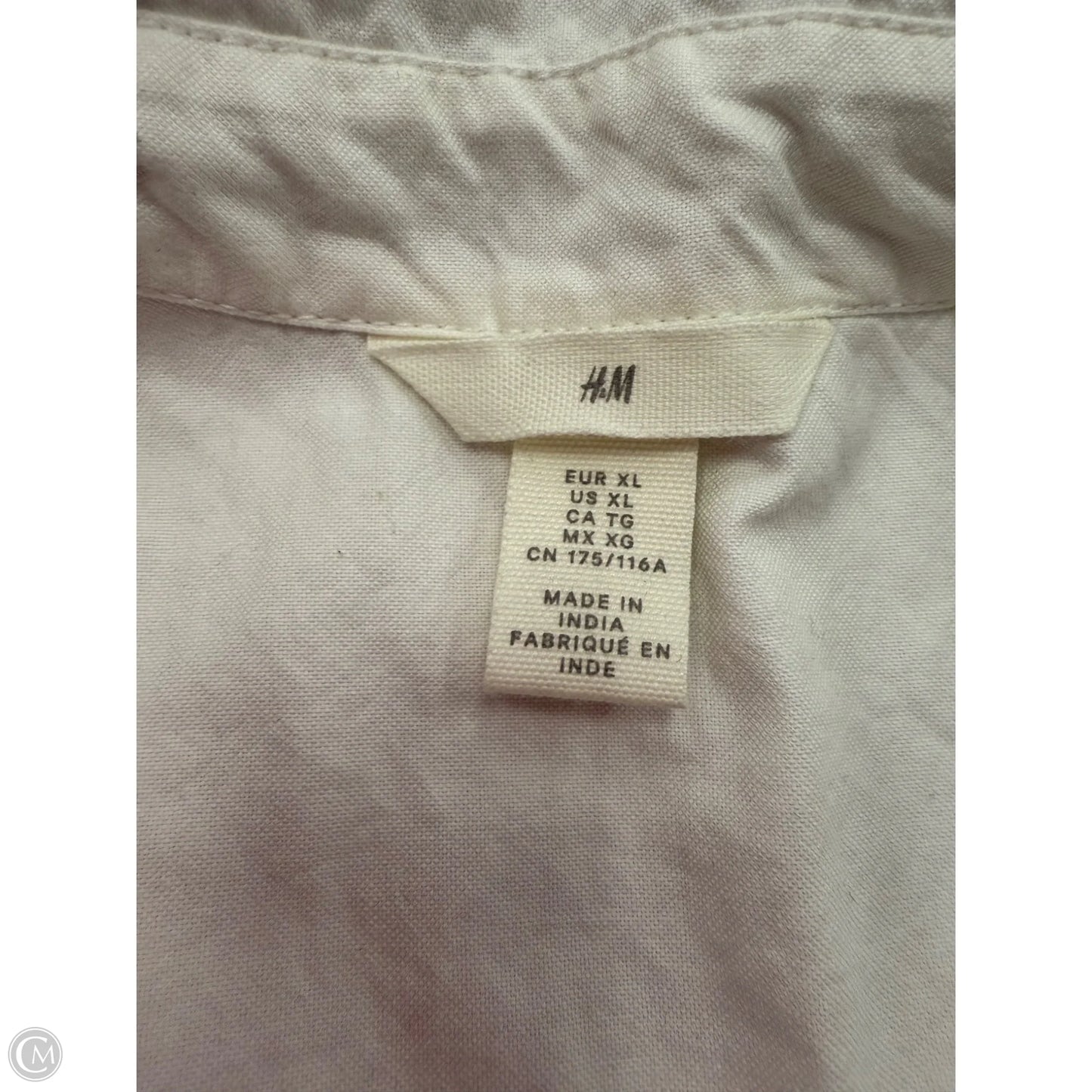 Dress Casual Short By H&m In White, Size: Xl