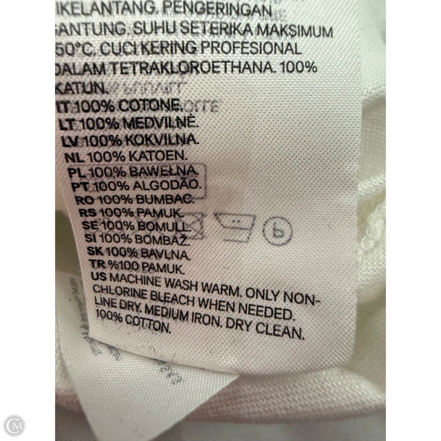 Dress Casual Short By H&m In White, Size: Xl