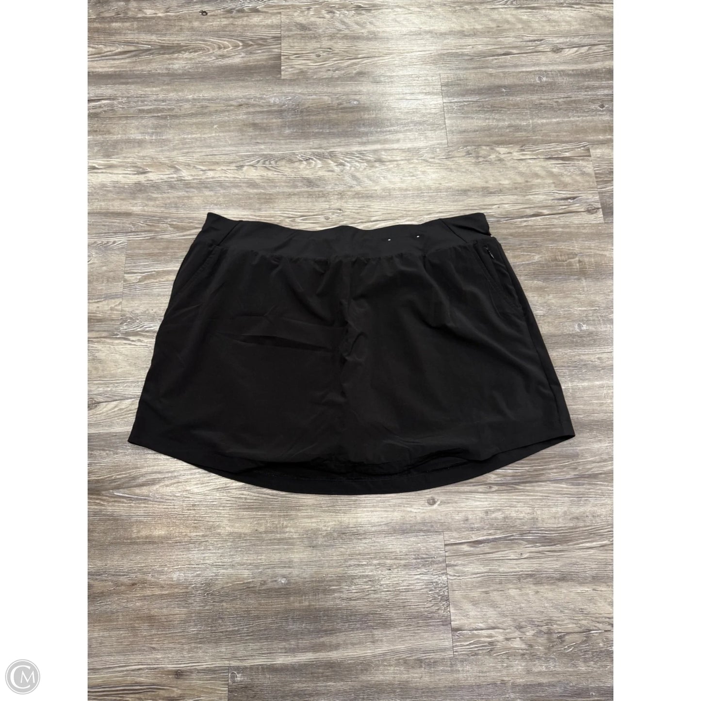 Skort By Stylus In Black, Size: 2x