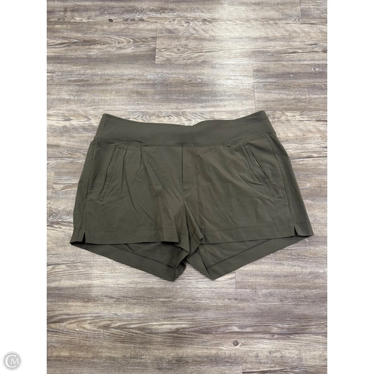 Athletic Shorts By Athleta In Green, Size: 2x