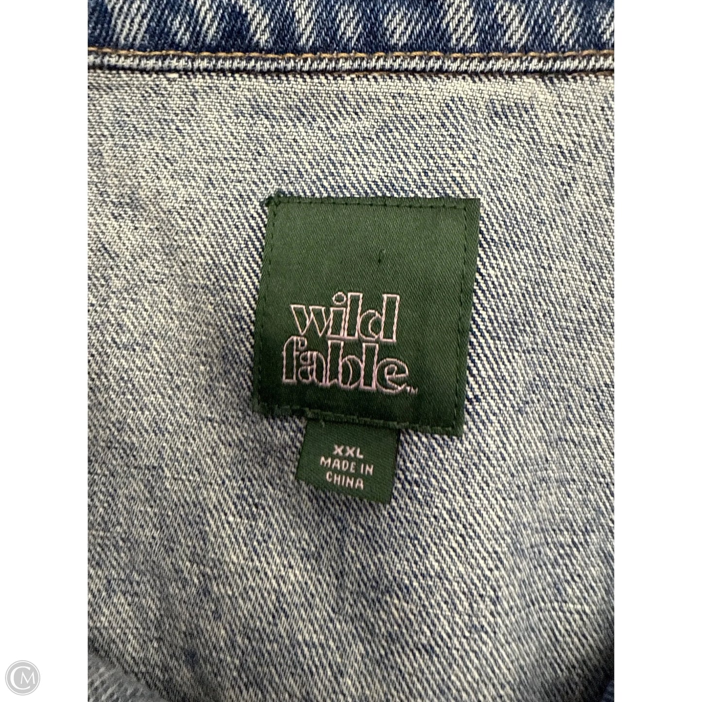 Jacket Denim By Wild Fable In Blue Denim, Size: Xxl