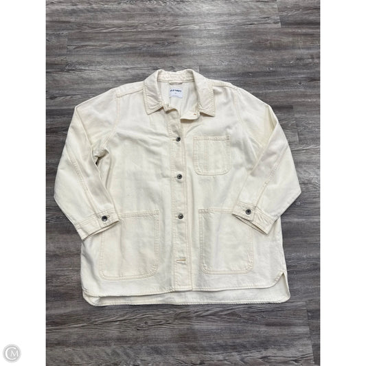 Jacket Denim By Old Navy In Cream Denim, Size: 2x
