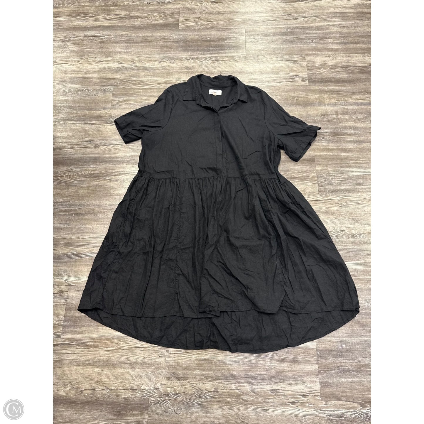 Dress Casual Midi By Nordstrom In Black, Size: 1x