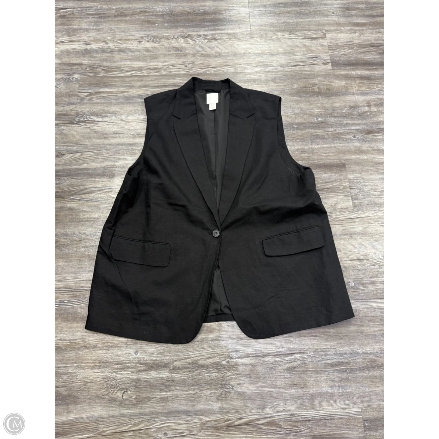 Vest Other By H&m In Black, Size: Xxl