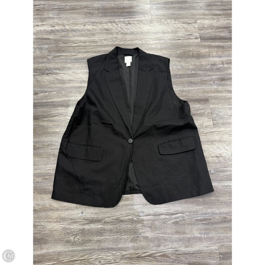 Vest Other By H&m In Black, Size: Xxl