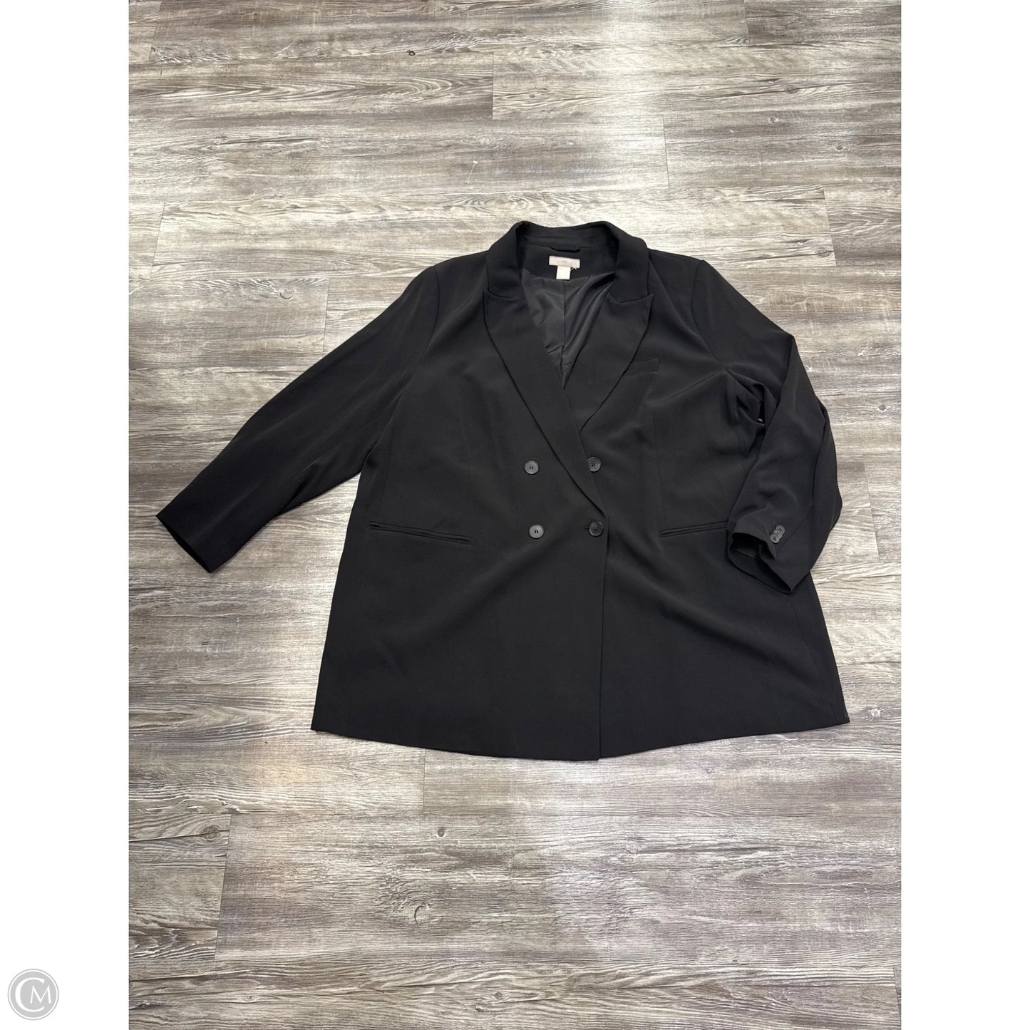 Blazer By H&m In Black, Size: Xxl