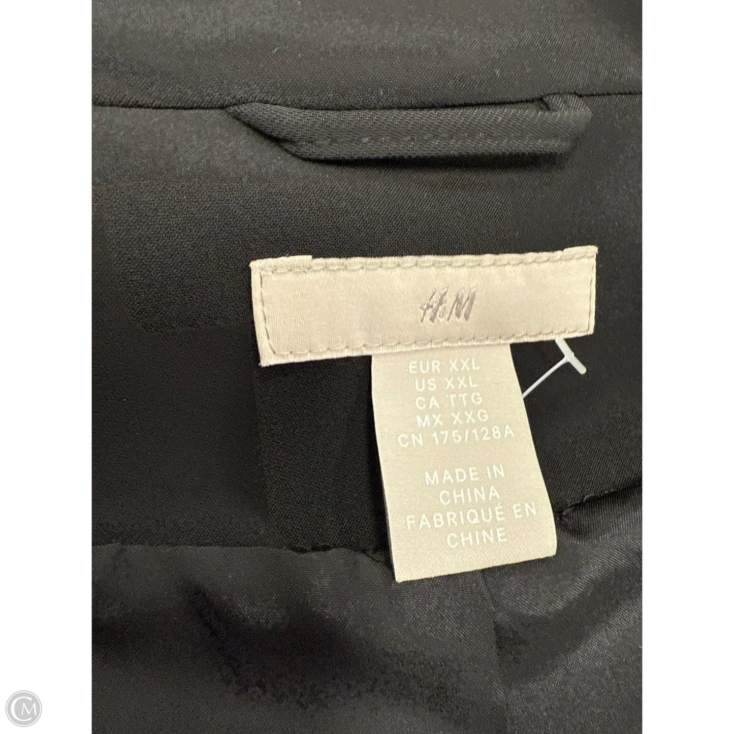 Blazer By H&m In Black, Size: Xxl