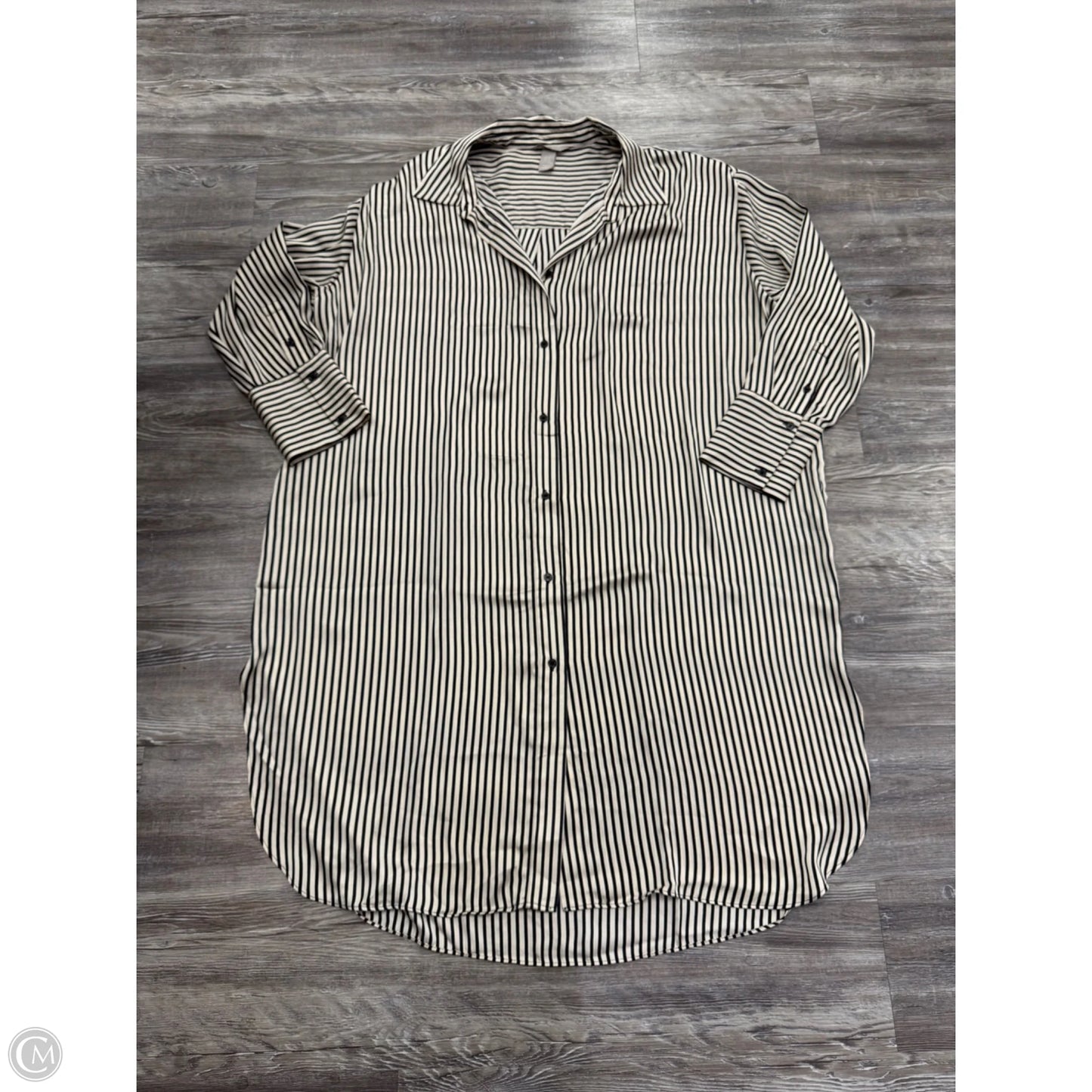 Dress Casual Midi By H&m In Black & Tan, Size: Xxl