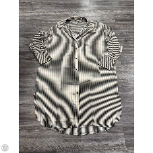 Dress Casual Midi By H&m In Black & Tan, Size: Xxl