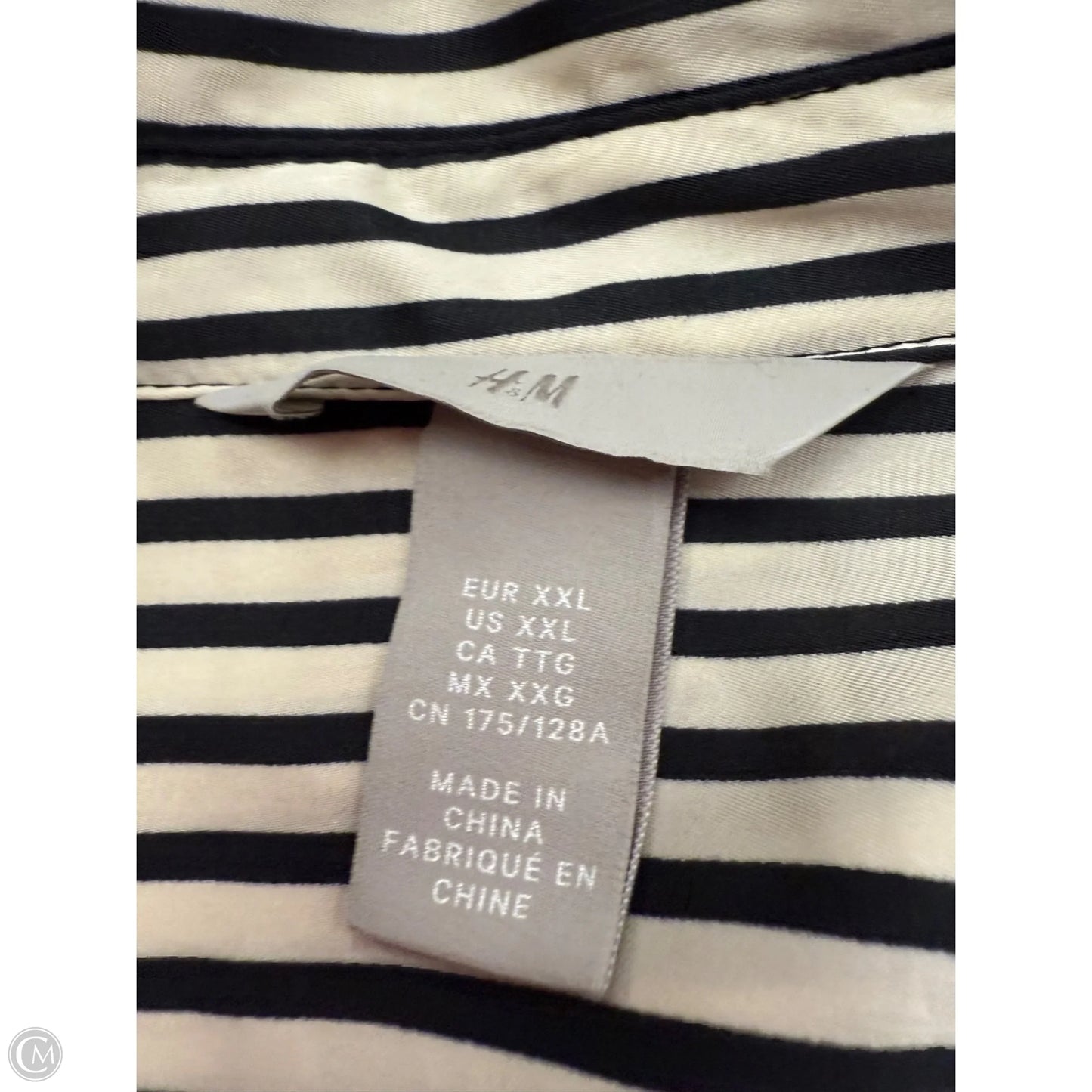 Dress Casual Midi By H&m In Black & Tan, Size: Xxl