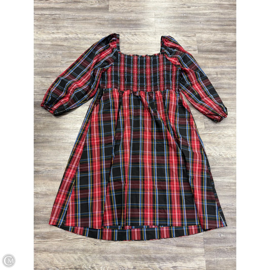 Dress Casual Midi By Draper James Rsvp In Plaid Pattern, Size: 2x
