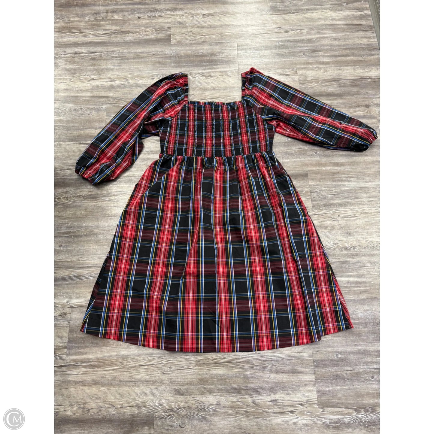 Dress Casual Midi By Draper James Rsvp In Plaid Pattern, Size: 2x