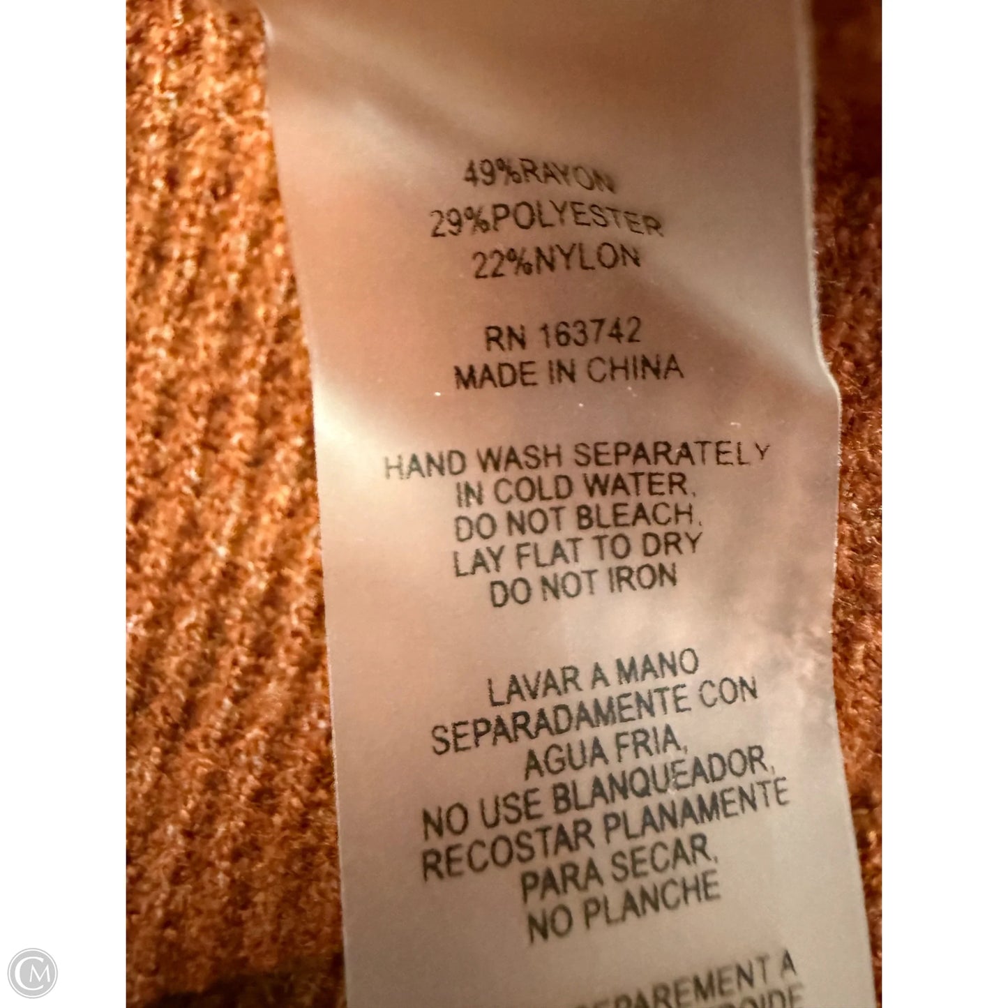 Sweater By Vila Milano In Orange, Size: 3x