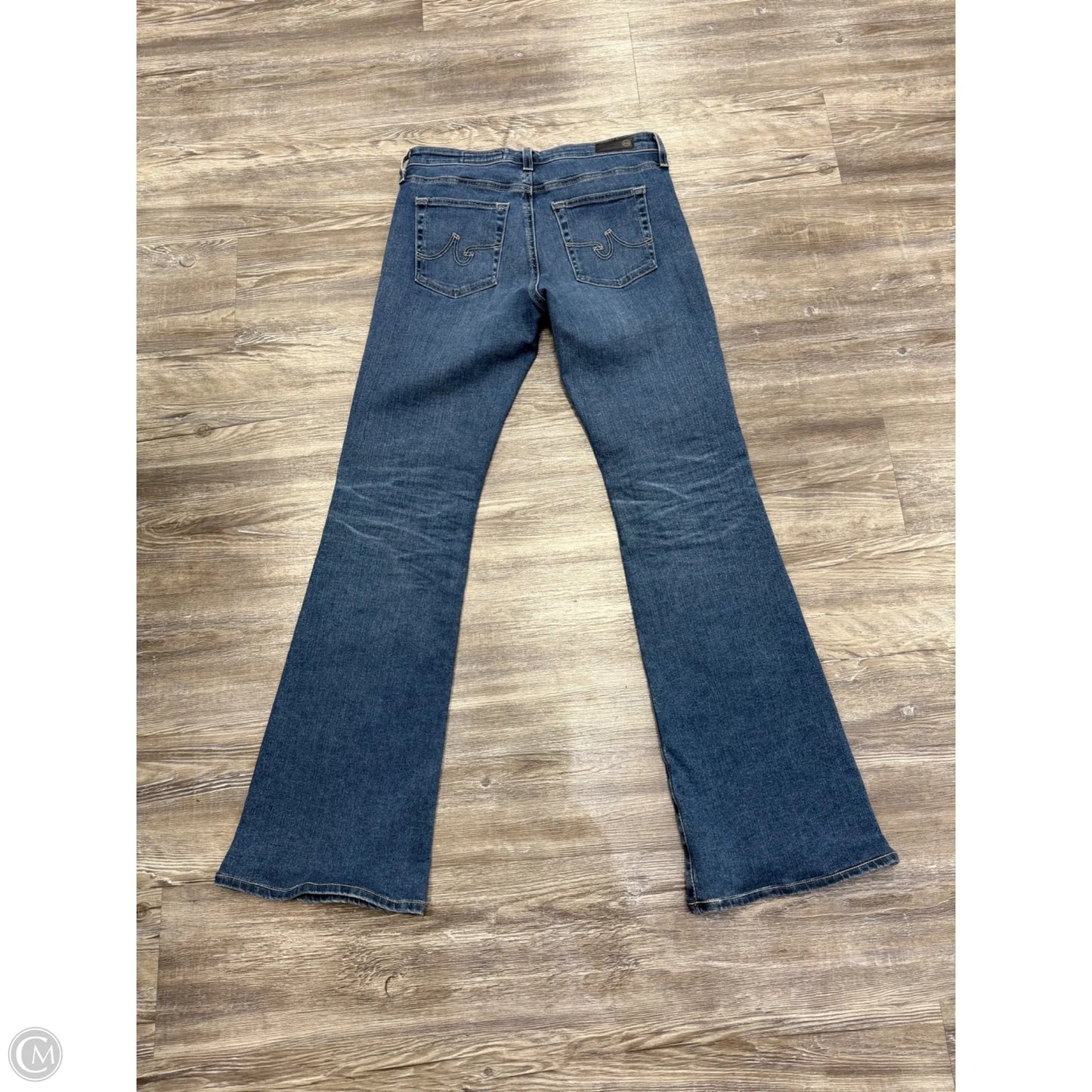 Jeans Boot Cut By Ag Jeans In Blue Denim, Size: 8