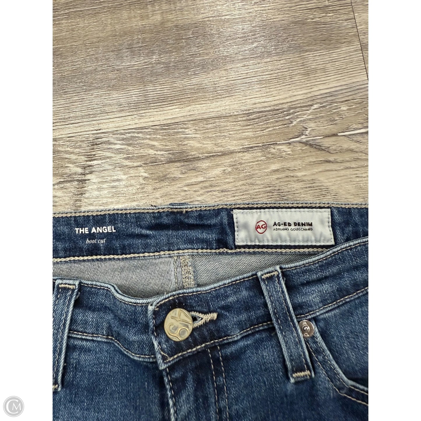 Jeans Boot Cut By Ag Jeans In Blue Denim, Size: 8