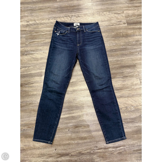Jeans Skinny By Paige In Blue Denim, Size: 8