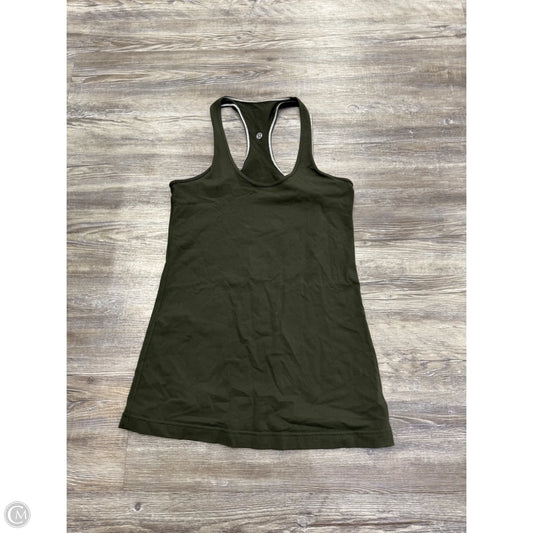 Athletic Tank Top By Lululemon In Green, Size: M