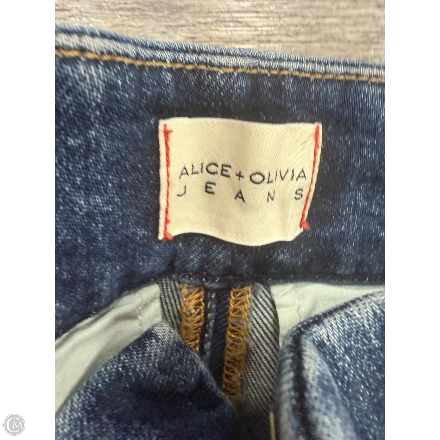 Jeans Designer By Alice + Olivia In Blue Denim, Size: 4
