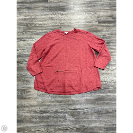 Sweater By Pure Jill In Red, Size: 2x