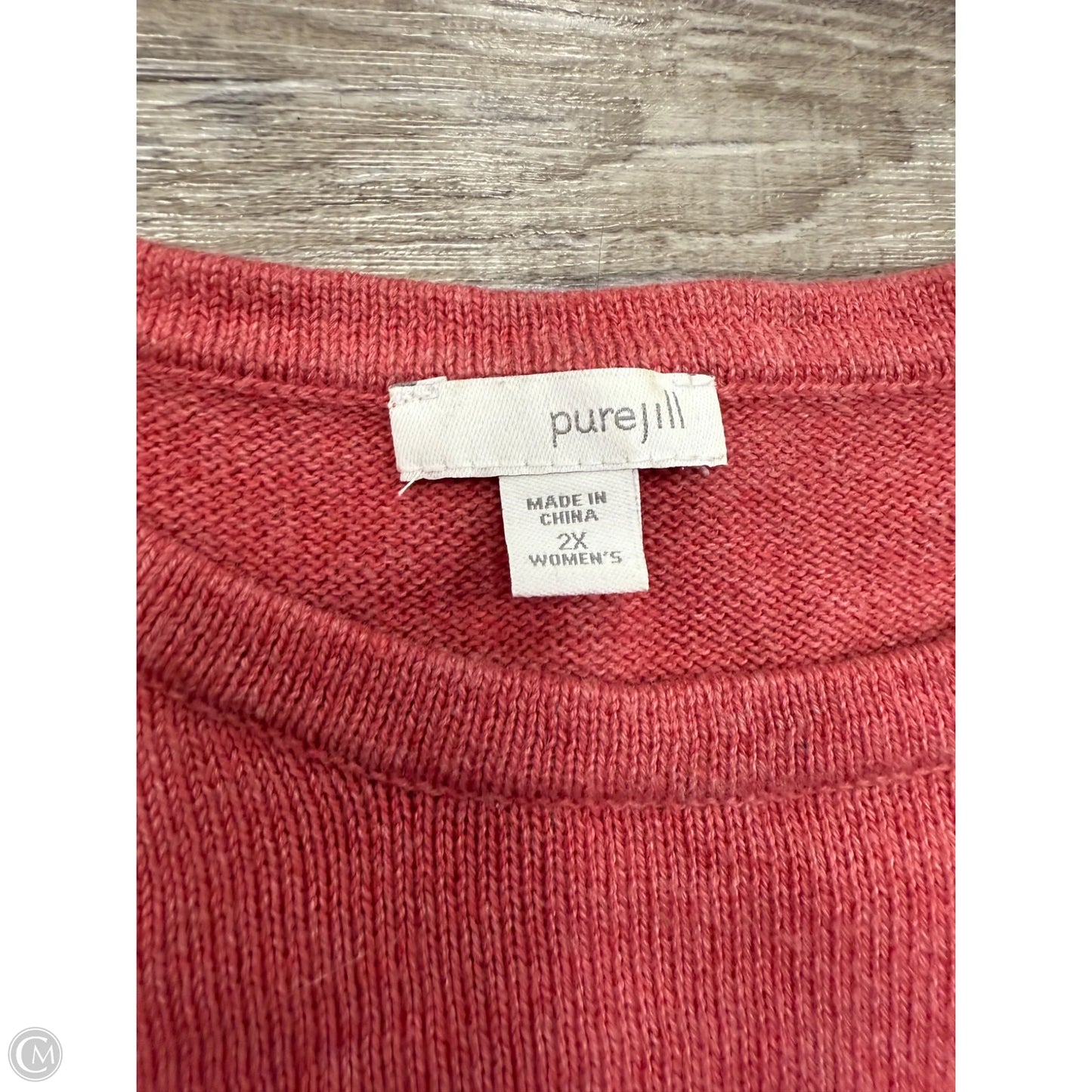 Sweater By Pure Jill In Red, Size: 2x