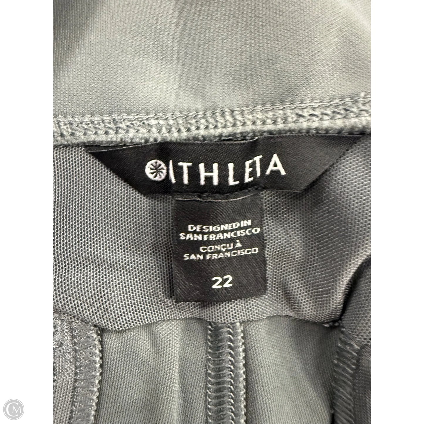 Athletic Pants By Athleta In Green & Grey, Size: 3x