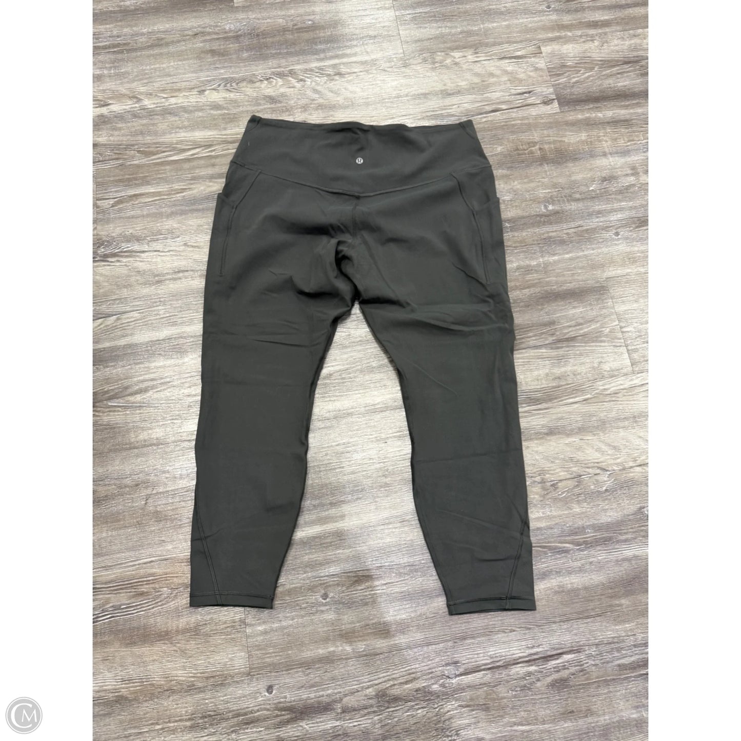 Athletic Leggings By Lululemon In Grey, Size: 18