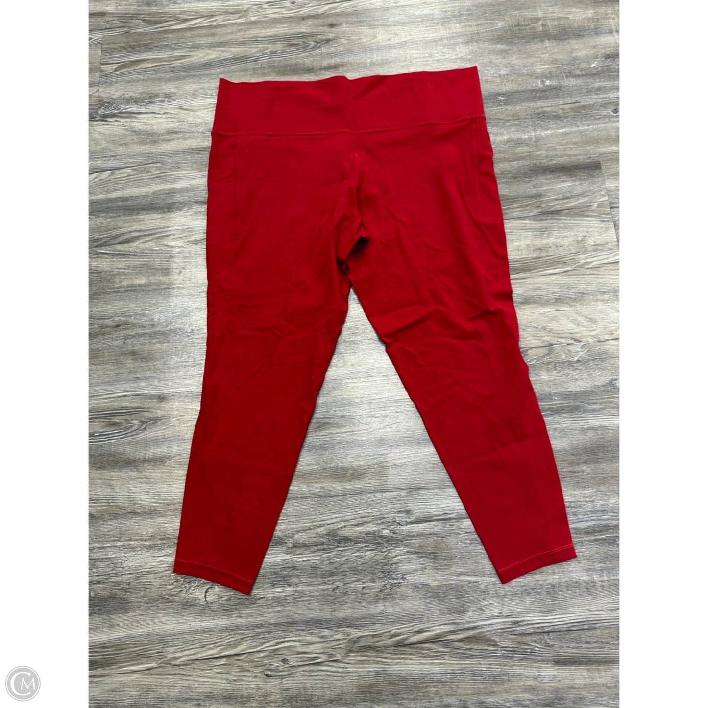 Athletic Leggings By Athleta In Red, Size: 2x