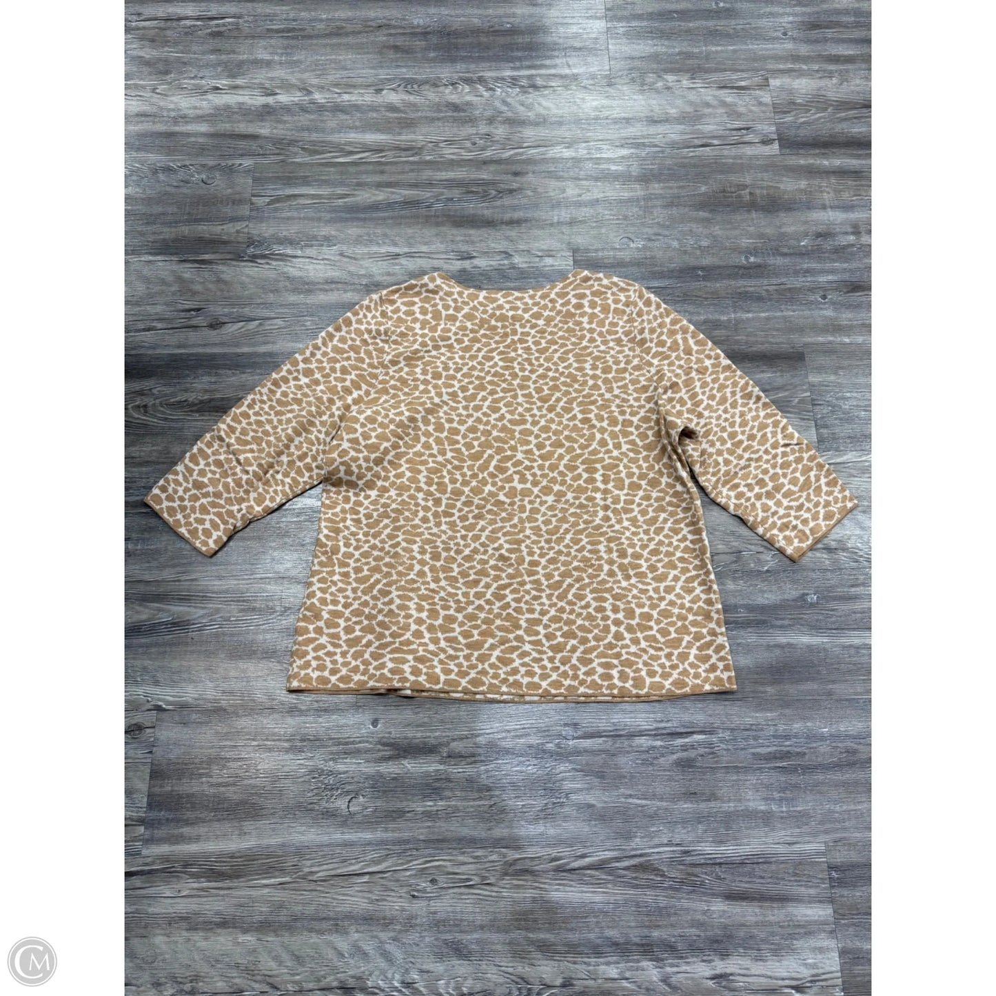 Sweater By Talbots In Animal Print, Size: 2x