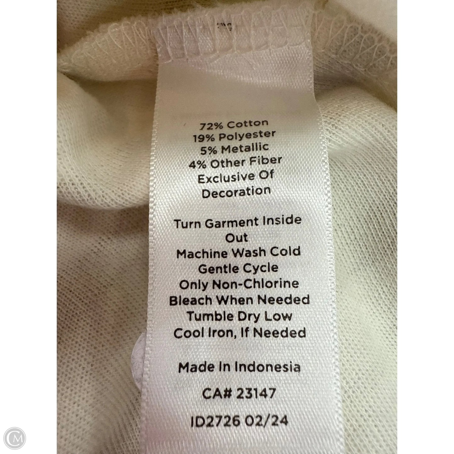 Top Long Sleeve Basic By Talbots In Gold & Tan, Size: 3x