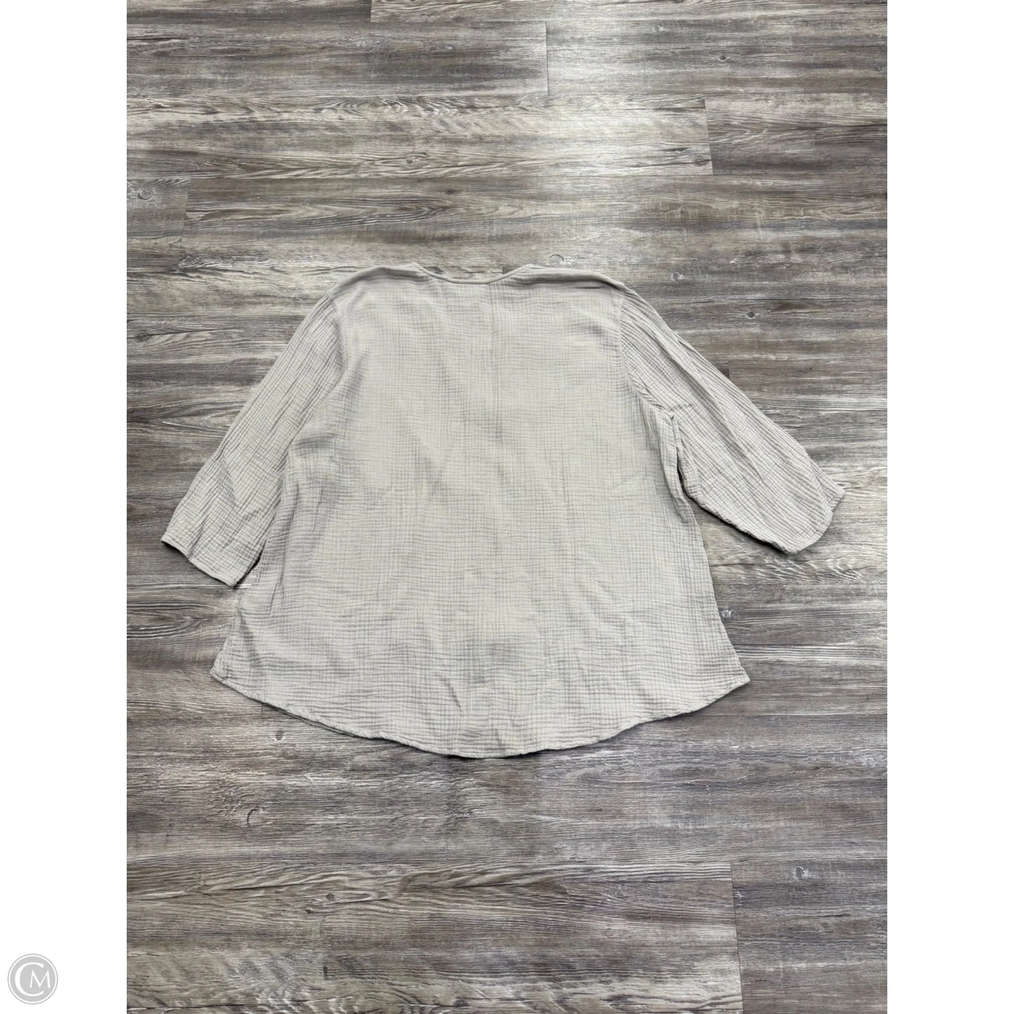 Top Long Sleeve Basic By Pure Jill In Grey, Size: 2x